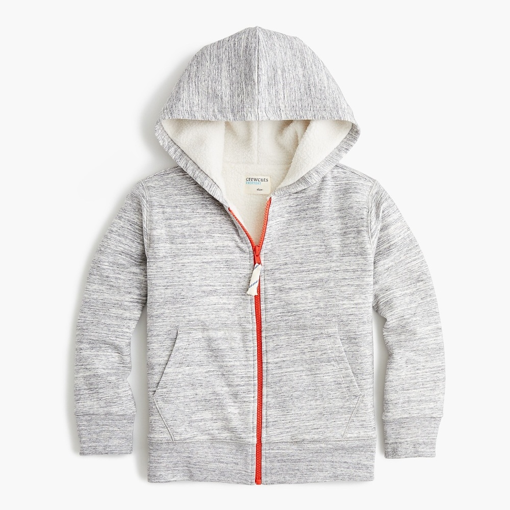 Boys sherpa-lined full-zip hoodie sweatshirt